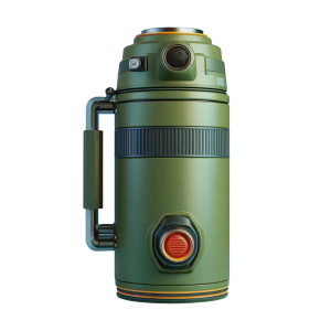 Techy Olive Thermos Vinyl Car Decal Sticker – Waterproof & UV-Resistant 3.4133333333333336"