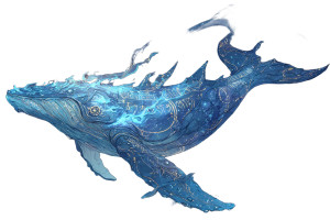 Azure Dream Whale Vinyl Car Decal Sticker – Waterproof & UV-Resistant 5.97333333333333