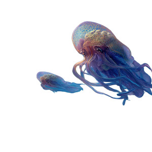 Ocean Creatures Vinyl Car Decal Sticker – Waterproof & UV-Resistant 3.4133333333333336"
