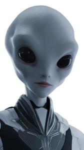 Feminine Alien Humanoid Vinyl Car Decal Sticker – Waterproof & UV-Resistant 4.8533333333333335"
