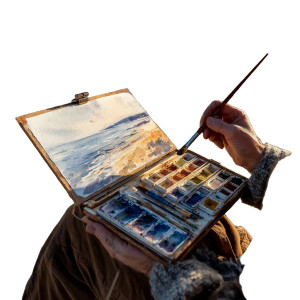 Seaside Painting Artist Vinyl Car Decal Sticker – Waterproof & UV-Resistant 3.4133333333333336" Seaside Painting Artist Vinyl Car Decal Sticker – Waterproof & UV-Resistant 3.4133333333333336"