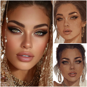 Half Russian Turkish Beauty Vinyl Car Decal Sticker – Waterproof & UV-Resistant 3.4133333333333336"