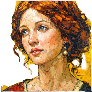 Regal Lady'S Face Vinyl Car Decal Sticker – Waterproof & UV-Resistant 3.4133333333333336"