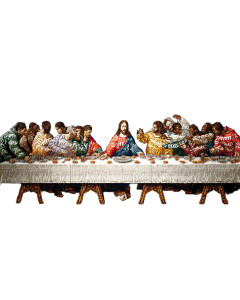 Supreme Last Supper Vinyl Car Decal Sticker – Waterproof & UV-Resistant 4.0"