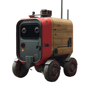 Forest Robot Design Vinyl Car Decal Sticker – Waterproof & UV-Resistant 3.4133333333333336"