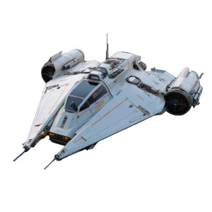 Futuristic Spacecraft V5 Vinyl Car Decal Sticker – Waterproof & UV-Resistant 3.4133333333333336"