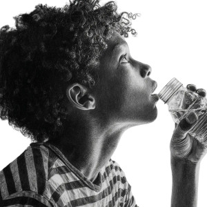 Thirsty Child Vinyl Car Decal Sticker – Waterproof & UV-Resistant 3.4133333333333336"