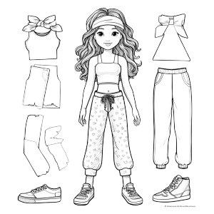 Paper Doll Girl Vinyl Car Decal Sticker – Waterproof & UV-Resistant 3.4133333333333336" Paper Doll Girl Vinyl Car Decal Sticker – Waterproof & UV-Resistant 3.4133333333333336"