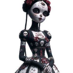 Gothic Doll Vinyl Car Decal Sticker – Waterproof & UV-Resistant 3.4133333333333336" Gothic Doll Vinyl Car Decal Sticker – Waterproof & UV-Resistant 3.4133333333333336"