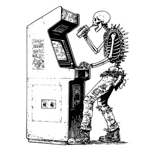 Metal Skeleton Gamer Vinyl Car Decal Sticker – Waterproof & UV-Resistant 3.4133333333333336"