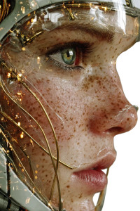 Translucent Cyborg Portrait Vinyl Car Decal Sticker – Waterproof & UV-Resistant 4.4 Translucent Cyborg Portrait Vinyl Car Decal Sticker – Waterproof & UV-Resistant 4.4