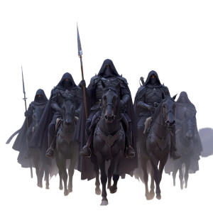 Black Masked Warriors Vinyl Car Decal Sticker – Waterproof & UV-Resistant 3.4133333333333336"