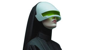 Futuristic Fashion Helmet V2 Vinyl Car Decal Sticker – Waterproof & UV-Resistant 5.4