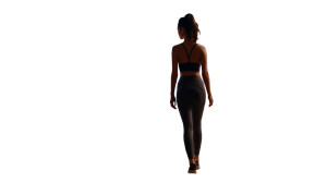 Yoga Woman Approaching Vinyl Car Decal Sticker – Waterproof & UV-Resistant 2.72"