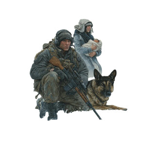 Determined Sniper Scene Vinyl Car Decal Sticker – Waterproof & UV-Resistant 3.4133333333333336"