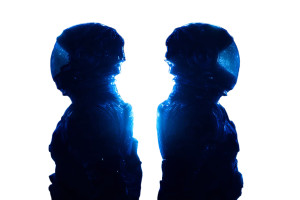 Futuristic Astronauts Duo V3 Vinyl Car Decal Sticker – Waterproof & UV-Resistant 5.97333333333333