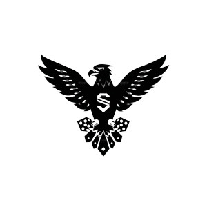 Eagle Dice Emblem Vinyl Car Decal Sticker – Waterproof & UV-Resistant 3.4133333333333336"