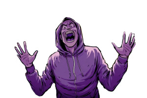 Evil Hacker Laughing Vinyl Car Decal Sticker – Waterproof & UV-Resistant 2.986666666666667"