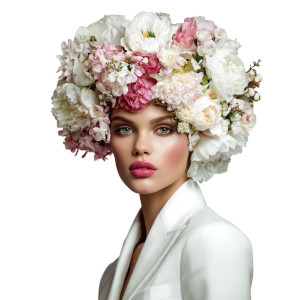 Floral Supermodel Vinyl Car Decal Sticker – Waterproof & UV-Resistant 6.826666666666667"