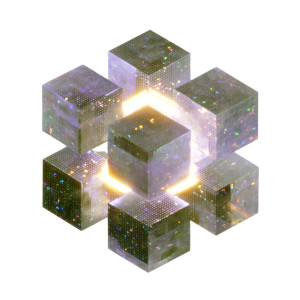 Futuristic Energy Cubes Vinyl Car Decal Sticker – Waterproof & UV-Resistant 6.826666666666667"