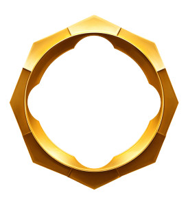 Golden Ring Icon Vinyl Car Decal Sticker – Waterproof & UV-Resistant 3.733333333333333