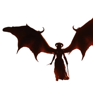 Terrifying Demoness Vinyl Car Decal Sticker – Waterproof & UV-Resistant 6.826666666666667"