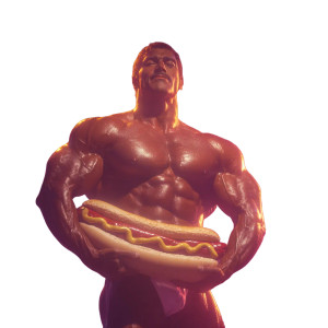 Hotdog Bodybuilder Vinyl Car Decal Sticker – Waterproof & UV-Resistant 3.4133333333333336" Hotdog Bodybuilder Vinyl Car Decal Sticker – Waterproof & UV-Resistant 3.4133333333333336"