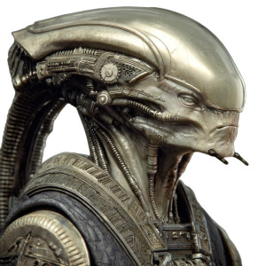 Robotic Alien Headshot Vinyl Car Decal Sticker – Waterproof & UV-Resistant 3.4133333333333336"