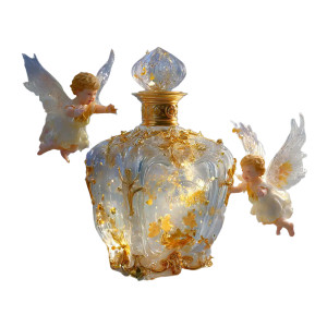 Ornate Perfume Bottle Vinyl Car Decal Sticker – Waterproof & UV-Resistant 3.4133333333333336"
