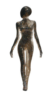 Glitter Alien Vinyl Car Decal Sticker – Waterproof & UV-Resistant 9.706666666666667"