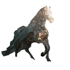 Crystal Horse Vinyl Car Decal Sticker – Waterproof & UV-Resistant 3.4133333333333336"