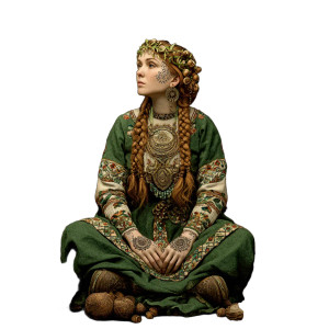 Nut Woman Spirit Vinyl Car Decal Sticker – Waterproof & UV-Resistant 3.4133333333333336"