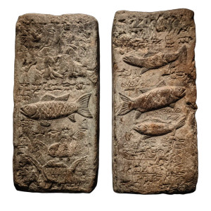 Ancient Fishing Tablets Vinyl Car Decal Sticker – Waterproof & UV-Resistant 6.826666666666667"