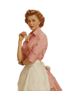 Vintage Hairdresser Illustration Vinyl Car Decal Sticker – Waterproof & UV-Resistant 8.746666666666666"