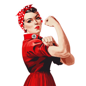 Rosie The Riveter V6 Vinyl Car Decal Sticker – Waterproof & UV-Resistant 3.4133333333333336" Rosie The Riveter V6 Vinyl Car Decal Sticker – Waterproof & UV-Resistant 3.4133333333333336"
