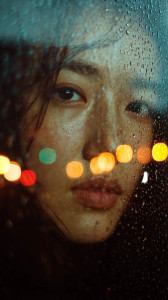 Dreamy Rainy Portrait Vinyl Car Decal Sticker – Waterproof & UV-Resistant 9.706666666666667" Dreamy Rainy Portrait Vinyl Car Decal Sticker – Waterproof & UV-Resistant 9.706666666666667"