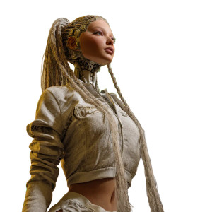 Futuristic Festival Robot Vinyl Car Decal Sticker – Waterproof & UV-Resistant 6.826666666666667"