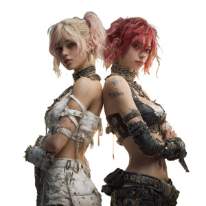 Punk Warriors Standoff Vinyl Car Decal Sticker – Waterproof & UV-Resistant 3.4133333333333336"