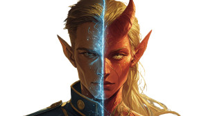 Half-Elf Tiefling Portrait Vinyl Car Decal Sticker – Waterproof & UV-Resistant 5.4
