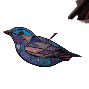 Stained Glass Bird Vinyl Car Decal Sticker – Waterproof & UV-Resistant 3.4133333333333336" Stained Glass Bird Vinyl Car Decal Sticker – Waterproof & UV-Resistant 3.4133333333333336"