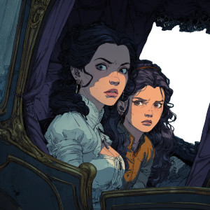 Noble Sisters In Peril Vinyl Car Decal Sticker – Waterproof & UV-Resistant 3.4133333333333336"