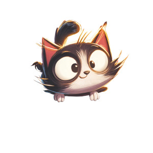 Curious Cabinet Cat Vinyl Car Decal Sticker – Waterproof & UV-Resistant 3.4133333333333336"