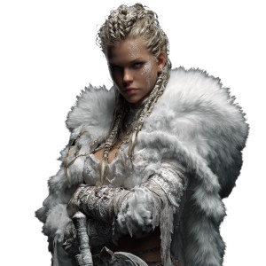 Viking Warrior Woman V27 Vinyl Car Decal Sticker – Waterproof & UV-Resistant 3.4133333333333336"