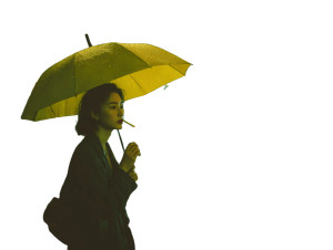 Woman With Umbrella V11 Vinyl Car Decal Sticker – Waterproof & UV-Resistant 6.1866666666666665"