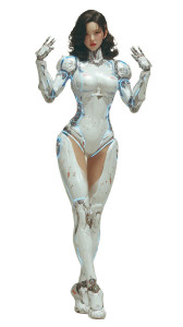 Cyberpunk Korean Robot V2 Vinyl Car Decal Sticker – Waterproof & UV-Resistant 9.706666666666667"