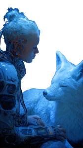 Cyborg Girl & Fox Vinyl Car Decal Sticker – Waterproof & UV-Resistant 4.8533333333333335" Cyborg Girl & Fox Vinyl Car Decal Sticker – Waterproof & UV-Resistant 4.8533333333333335"