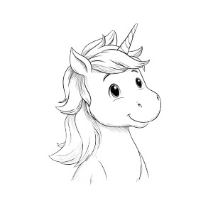 Cute Cartoon Unicorn V7 Vinyl Car Decal Sticker – Waterproof & UV-Resistant 6.826666666666667"