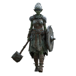 Vengeful Half-Orc Monk V2 Vinyl Car Decal Sticker – Waterproof & UV-Resistant 3.4133333333333336"