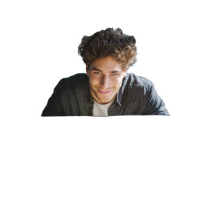 Smiling Young Worker V2 Vinyl Car Decal Sticker – Waterproof & UV-Resistant 3.4133333333333336"