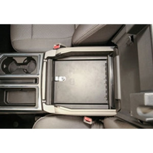 Tuffy Security Console 317-01 Console Insert; Locking; Black; Powder Coated Steel; Use With Flow-Through Center Console